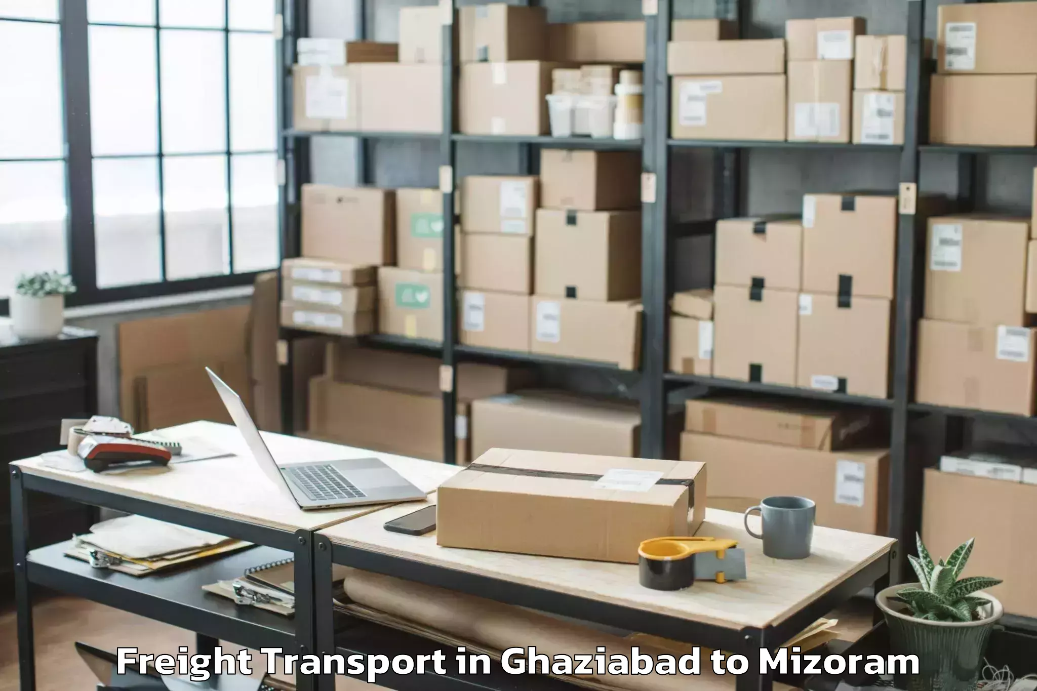 Expert Ghaziabad to Zawlnuam Freight Transport